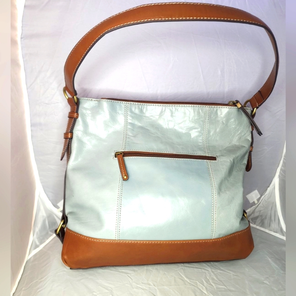 Tignanello bag gently used baby blue